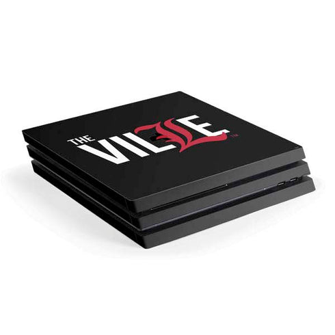 University of Louisville Black Background PlayStation PS4 Skins